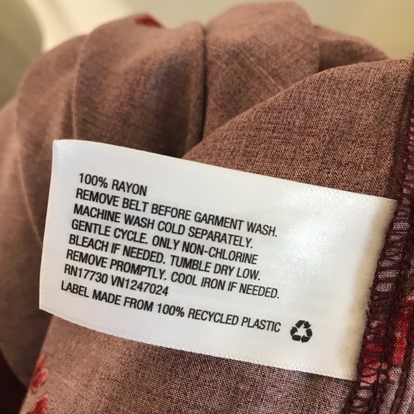 SOLD|NEW Ava & Viv Red Floral Maxi Boho Dress 3X - Picture 9 of 9